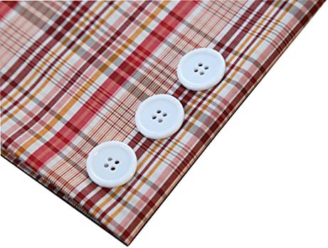 GANSSIA 1 Inch (25mm) White Buttons Flatback Resin Button for Garment Sewing DIY Craft Scrapbooking Pack of 50 Pcs