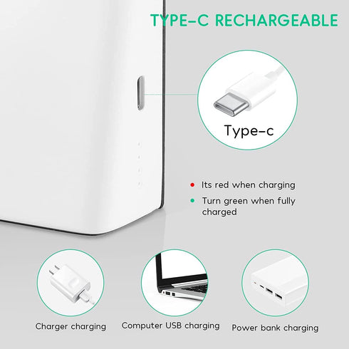 Portable Metal Desk Lamp, WINEES Eye-Caring Table Lamp, Minimalist Modern Touch Control Study Lamp, 3 Levels Brightness, 3W 4400mAh, Night light for Bedroom and Office Christmas Decorations