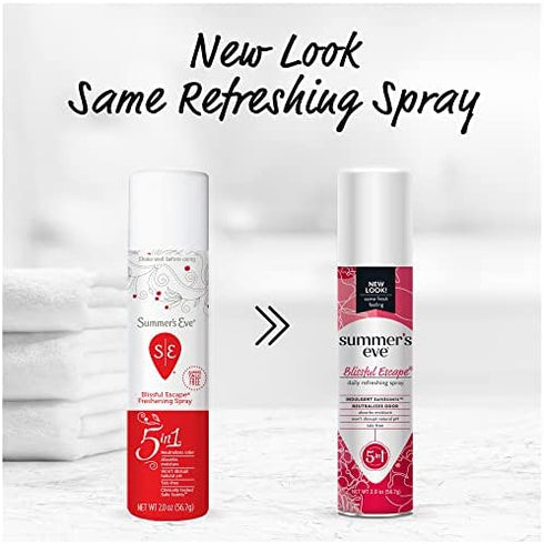 Summer's Eve Feminine Deodorant Freshening Spray, Blissful Escape, 2 Fl Oz