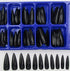 LoveOurHome 400pc Colored Long Stiletto Press on Nails Full Cover Pointy Fake False Nails Artificial Fingernails for Women Girls Acrylic Nail Design Salon Manicure Extension