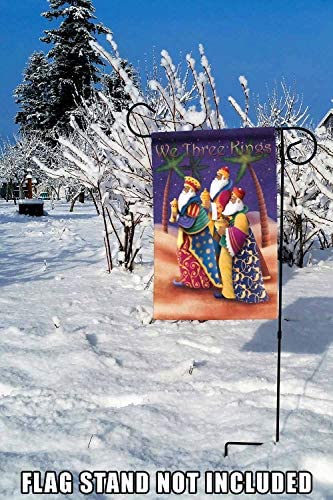 Toland Home Garden 12x18 Inch Double Sided Garden Flag Christmas Flag, We 3 Kings Winter Christmas Garden Flag House Flag For Outdoor Yard Decoration