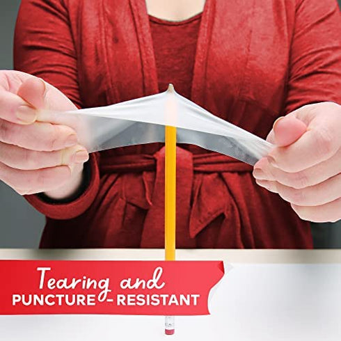 XFasten Fabric and Vinyl Repair Tape, Clear, 3-Inches by 20-Inches (2-Set), Waterproof Vinyl Repair Hole Patch Kit for Tent, Exercise Ball, Kayak, Inflatable Bed, Pool Float, and Airbed Mattress