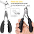 Sharp Toe Nail Clippers, Professional Podiatrist Toenail Clippers for Adult Ingrown Tool, Heavy Duty Toenail Clippers for Seniors Thick Nails, Pedicure Toenail Cutters for Arthritis Diabetic