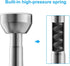 TEECK Shower Curtain Rod, 26-39 inch Adjustable Tension Spring, Shower Curtain Rod Tension, Premium Stainless Steel, Anti-Slip, No Drilling, No Rust, for Bathroom, Silver