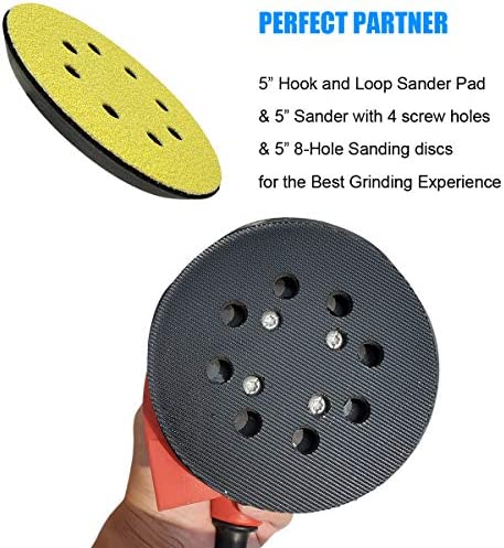 5" Hook and Loop Sander Pad for Milwaukee 6021-21, 6034-21 Random Orbit Sanders - Replacement for Pad Part Number 51-36-7100 - with Extra Hard Backing