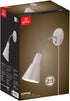 Globe Electric 13064 Sophie 1-Light Plug-in or Hardwire Wall Sconce, Chrome Gooseneck, Matte Rose, 6ft Clear Cord
