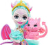 Royal Enchantimals Family Toy Set, Deanna Dragon Doll (6-in/15.2-cm), 3 Dragon Figures and 4 Accessories, Great Gift for 3-8 Year Olds