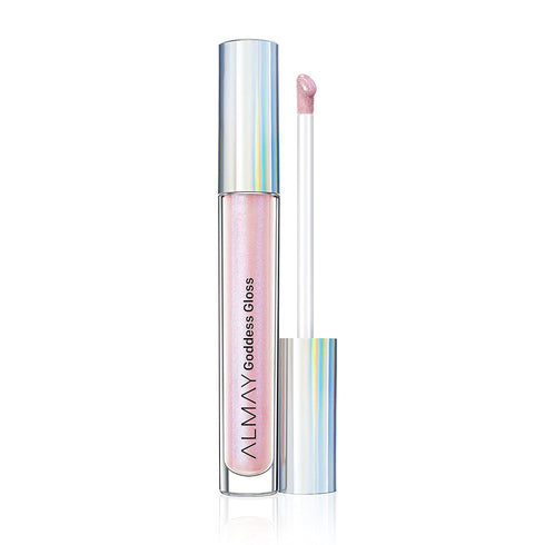 Lip Gloss by Almay, Non-Sticky Lip Makeup, Holographic Glitter Finish, Hypoallergenic, 200 Angelic, 0.9 Oz