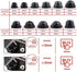 TOMALL 83mm Dust Cover for LED Headlight Replacement Rubber Seal Caps Kit