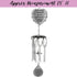 BANBERRY DESIGNS Memorial Windchimes - I Thought of You with Love Today Poem Engraved on This Wind Chime - Angel Wings Wrapped Around a Heart and Teardrop Charm - in Loving Memory Chimes