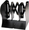 Md Trade Bookends Metal Iron Adjustable Books Holder Stand Desk Heavy Duty Nonskid Bookend, Black