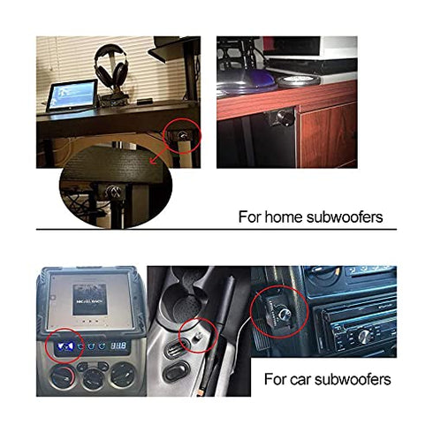 CHELINK Universal Car RCA Remote Amplifier Level Controller RCA Bass Knob Sub Amp Volume Control Cable