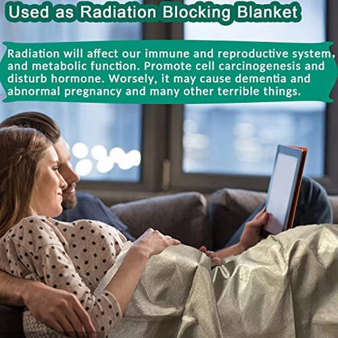 Faraday Fabric Protection Fabric NEWBEAU Blocking Fabric for Copper Nickel Faraday Fabric 1 Yard, (1 Yard, 44'' * 36'')