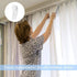 Traverse Rod Slides Curtain Replacement White Plastic Snap-in Traversing Slides Window Door Shower Curtain Accessories (100 Pieces)