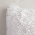 MIULEE Pack of Decoration 2 Luxury Faux Fur Throw Pillow Cover Deluxe Decorative Plush Pillow Case Cushion Cover Shell for Sofa Bedroom Car 20 x 20 Inch White