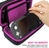 TAKECASE Carrying Case Compatible with Nintendo Switch Lite - Includes Pouch That Fits Adapter/Charger, Accessories, and 16 Games Storage - Perfect for Travel - Pink/Black
