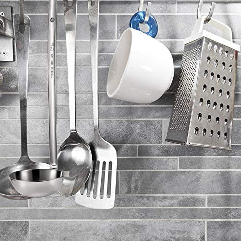 meekoo 3 Pieces Stainless Steel Ladle Soup Handle Ladle with Pouring Rim for Kitchen Cooking Soup Sauce (4 oz)