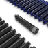 Wordsworth & Black Fountain Pen Ink Refills - Set of 15 Black - 15 Blue Ink Cartridges - International Standard Size - Length APPR 2.04 Inch - Base Diameter APPR 0.24 Inch - Disposable and Generic