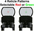 Survival Land Reflex Sight with 4 Selectable Red or Green Patterns