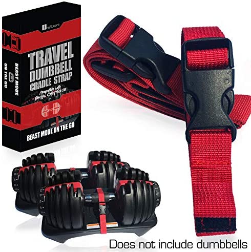 Transport Travel Straps for Dumbbells – Only Compatible with Bowflex SelectTech 552 Adjustable Dumbbells with Fitness Dial - Cradle Base to Dumbbell – Carry and Storage