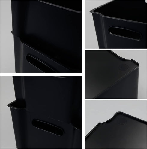 Yubine Pantry Stackable Organizer Bin, Plastic Freezer Storage Box, Set of 6
