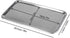 IMEEA Small Vanity Tray Rectangle Satinless Steel Little Jewelry Tray Bathroom Tray Storage Organizer Makeup Cosmetic Organizer Trays, 8 x 4.6 inch