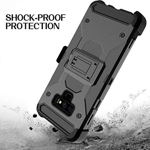 Leptech Kickstand Series Compatible with Samsung Galaxy Note 9 Case / SM-N960U Case (Black)