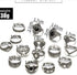BERYUAN Rings Black Rings Goth Rings for Women Rings for Teen Girls Womens Rings Cute Rings Stackable Rings Set?12Pcs)(Rings Size 5,5.5,6.5,7,7.5,8.5)