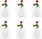 Magic Silicone Vase, Removable Silicone Flower Vase, Reusable Wall-Mounted Sticky Flower Vase, Self-Adhesive Bouquet Plant Storage Decor for Wall, Glass, Window, Fridge, Bathroom(6Pcs White)