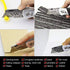 Heavy Duty Folding Utility Knife Dual Blade/Box Cutter with Leather Sheath + 5 SK5 Blades (Professional Grade)