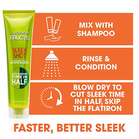 Garnier Hair Care Fructis Sleek Shot In-shower Styler, 5.1 Fluid Ounce