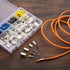 440 Pieces Wire Ferrules Kits Ferrules Wire Ends Terminals Crimp Terminal Connector Sleeves AWG (2/0 1/0 2 4 10 12 14 16)