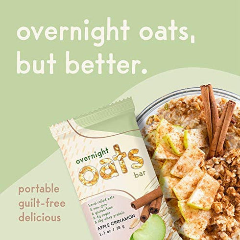 Overnight Oats Bar Apple Cinnamon, 11.7 Ounces, 9 Count(pack of 1)