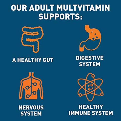 Dr. Tobias Adult Multivitamin Supplement, with 42 Fruits & Vegetables, Added Probiotics, Vegan, Non-GMO daily vitamin for women & men, Supports Energy, Metabolism & Immune System- 90 Capsules, 3 Daily