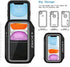 iPhone 14, 13, 12, 11, XR Armband, JEMACHE Water Resistant Gym Running Workouts Arm Band Case for iPhone XR, 11, 12, 13, 13 Pro, 14, 14 Pro with Key Holder (Black)