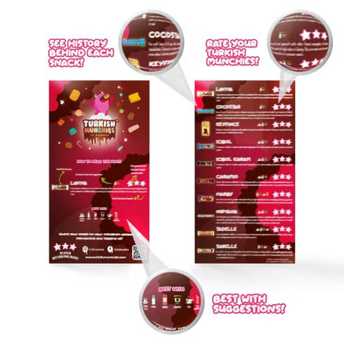 Mini Premium International Snack Box | Exotic Foreign Snacks | Unique Snack Food Gifts Included | Extraordinary Turkish Chocolates | Unique Chocolate Experience | 10 Full-Size Chocolate Bars