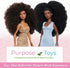 Naturalistas 11.5-inch Fashion Doll and Accessories Dayna, Curly 3C Textured Hair, Medium Brown Skin Tone, Designed and Developed by Purpose Toys