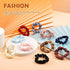 12 Pieces Small Silk Scrunchies for Hair Mini Satin Scrunchy Elastic Ponytail Holders Thin Hair Bands Thick Curl Hair Ties Skinny Hair Ties Ropes for Women Girl (Fresh Color)