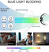 Brigtlaiff Round Blue Light Blocking Glasses for Men Women, Computer Gaming TV Glasses Anti Eyestrain with Metal Frame
