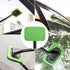 eFuncar Microfiber Cleaning Cloth for Windshield Cleaning Tool, Windshield Cleanner Wand Replaceable Glass Cleaning Bonnets, Interior Auto Window Cleaner Washing Pads, Fit 5”, Green, 5 Pack