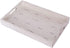 Wooden Tray, Wood Serving Tray with Handles, Farmhouse Coffee Table Tray, Rectangular Decorative Serving Tray for Ottoman, Living Room, 15.7? X 10.2?, Distressed White