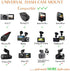 Dash Cam Mirror Mount Kit for Rexing V1,Falcon F170,Z-Edge,Old Shark,YI,Kdlinks X1,VANTRUE and Most Dash Camera and Car Camera