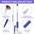 8 Pieces Heat Erase Pens Fabric Marking Pens Heat Erasable Pens with 56 Pieces Refills for Quilting, Sewing, DIY Dressmaking