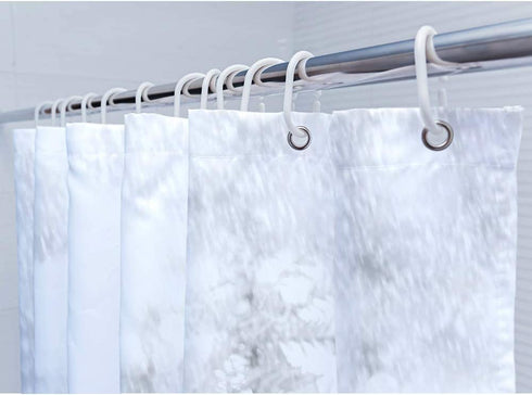 Allenjoy 72x72 inch Winter Theme Merry Christmas Shower Curtain Set with 12 Hooks Colorful Star Blue Hat Cute Snowman Bathroom Curtain Durable Waterproof Fabric Bathtub Sets Home Decor