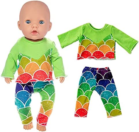 ZITA ELEMENT 10 Items 14-16 Inch Baby Doll Clothes Dresses Jumpsuit Swimsuit for 15 Inch Baby Doll, 18 Inch Girl Doll and 43cm Baby Dolls Clothes Outfits