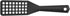 Black Nonstick Slotted Spatula/Turner for Crepes, Brownies, Lasagna