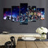 Orsit Prints 5 Pieces The Avengers Infinite War Canvas Painting Living Room Home Decoration Canvas Art Wall Poster (No Frame) 50inch x30 inch……