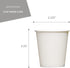 500 Pack 3 Oz Paper Cups - Disposable Cups | Espresso Cups | Bathroom Cups 3 Oz Paper | Mouthwash Cups | Small Paper Cups | 3 Oz Bathroom Cups 3 Oz Paper | Small Cups