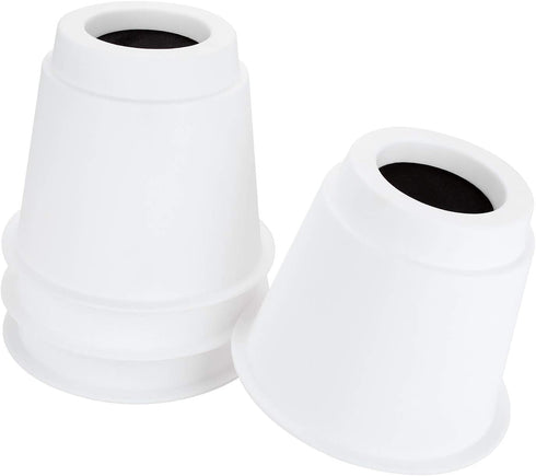 OwnMy 5 Inch Round Circular Bed Risers Bed Lifters Heavy Duty Furniture Risers Lifter for Bed Table Chair Desk Sofa Couch Risers, A Set of 4 (White)