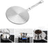 RAINBEAN 7.5Inch Heat Diffuser Simmer Ring Plate, Stainless Steel with Stainless Handle, Induction Adapter Plate for Gas Stove Glass Cooktop Converter, Flame Guard Induction Hob Pans